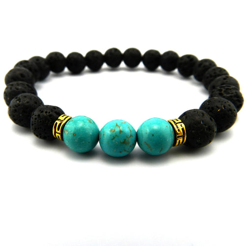 New Products Wholesale Lava Stone Beads Natural Stone Bracelet, Men Jewelry