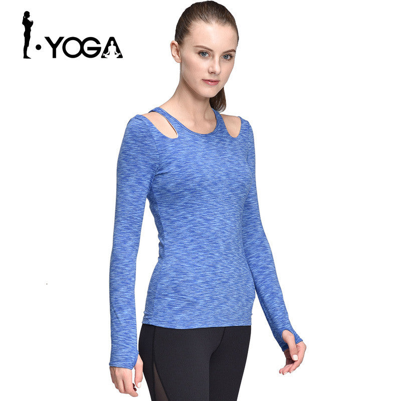 Women Yoga Tops Compression T-Shirt Running Tights Woman Long Sleeve Running Clothes