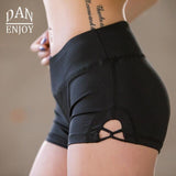 DANENJOY Tighten Women Yoga Shorts High Waist Sport Fitness Quick Dry