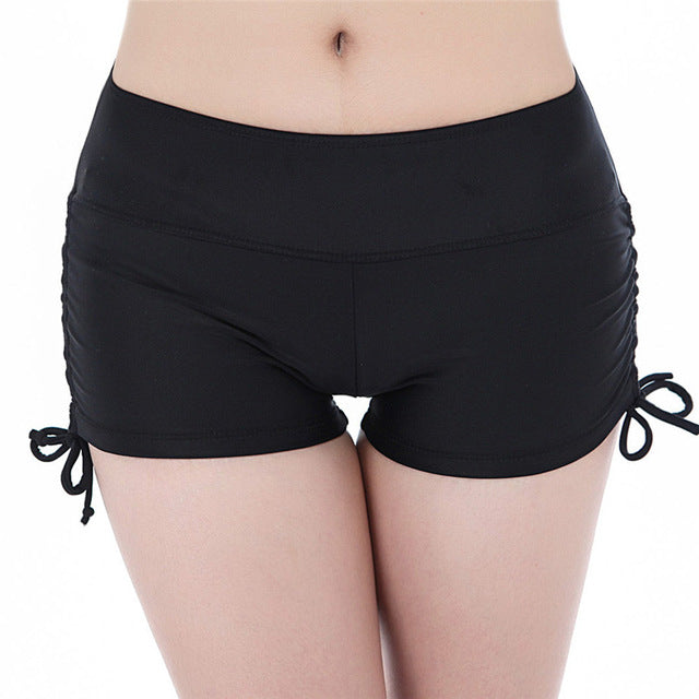 Women Yoga Shorts Quick Dry Breathable Sports Running Fitness Drawstring