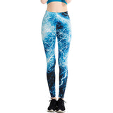 WEST BIKING Yoga Pants Athleisure High Waist legging 3D Printed Harajuku Elastic