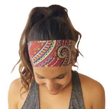 Women Headband Head Scarf Bohemia Elastic Hair band Yoga Sports Girls