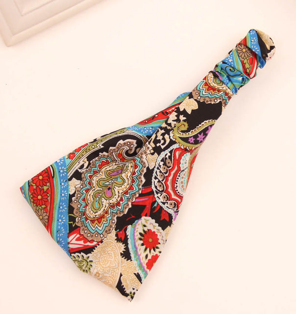 Women Headband Head Scarf Bohemia Elastic Hair band Yoga Sports Girls