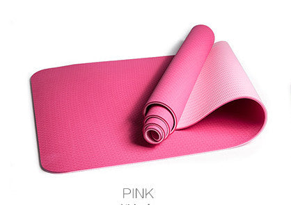 JUFIT 1830*610*6MM TPE Yoga Mat Double Sided Color Exercise Sports Mats For Fitness Gym