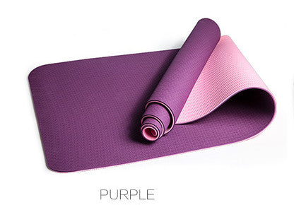 JUFIT 1830*610*6MM TPE Yoga Mat Double Sided Color Exercise Sports Mats For Fitness Gym