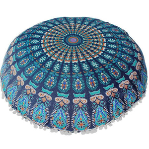 Big 80CM Mandala flower floor pillow cover ornament Round Bohemian Meditation Cushion
