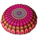 Big 80CM Mandala flower floor pillow cover ornament Round Bohemian Meditation Cushion