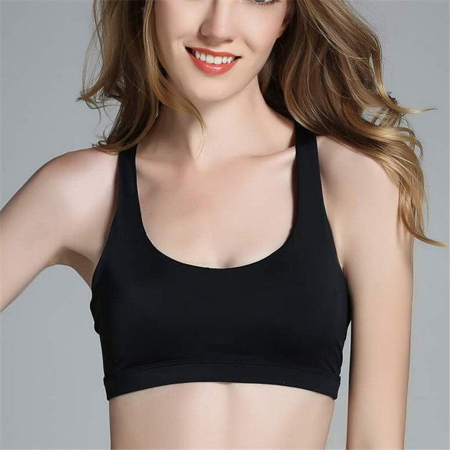 Sexy Yoga Bra Women Padded Sports Bra Shake Proof Running Workout