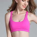 Sexy Yoga Bra Women Padded Sports Bra Shake Proof Running Workout