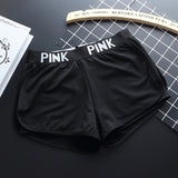 2017 Letter PINK Sports Gym Shorts Women Yoga Shorts Push Hips Sexy