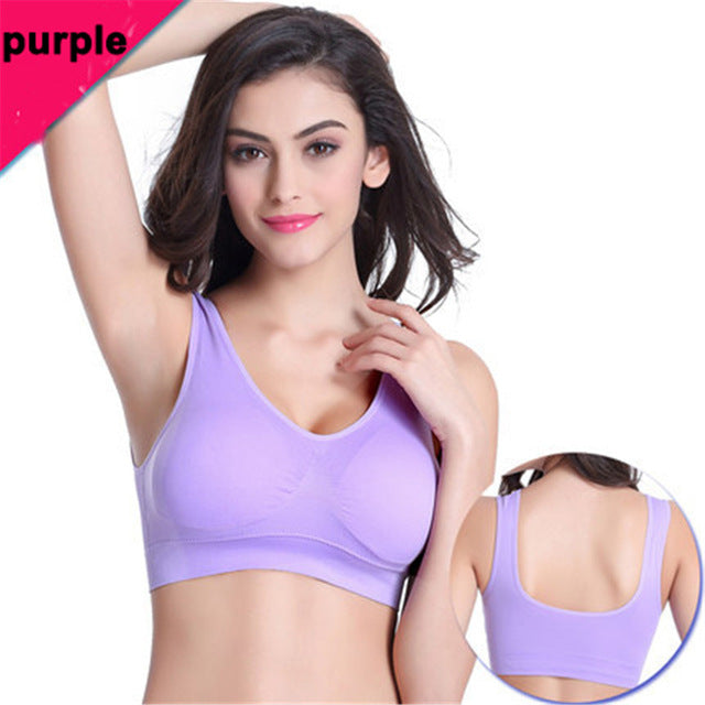 Professional Absorb Sweat Top Athletic Running Women Sports Bra
