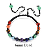 Liuyuwei 6mm Men Chakra Jewelry Bracelet Femme Bracelets Women Natural Stone