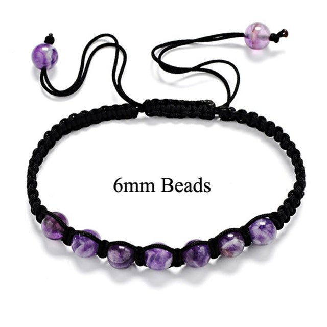 Liuyuwei 6mm Men Chakra Jewelry Bracelet Femme Bracelets Women Natural Stone