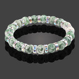 New Fashion Classic Natural Stone Bracelet Crystal Green Bead Bracelets