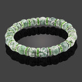 New Fashion Classic Natural Stone Bracelet Crystal Green Bead Bracelets
