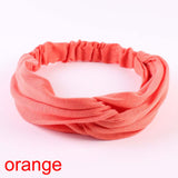 1PC Fashion Women Lady Knotted Twist Hairband Cotton Yoga Elastic Headband Hair Band