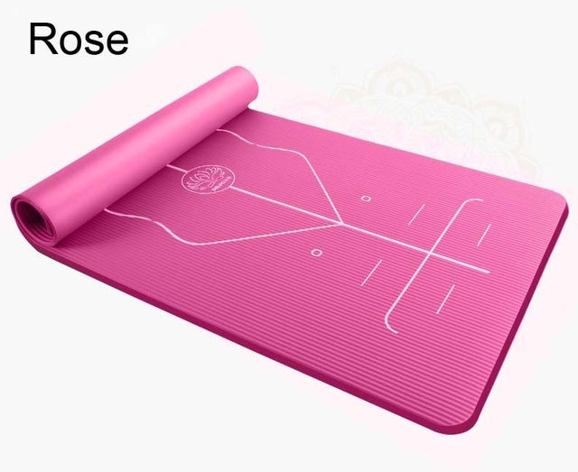 Position Line Premium Yoga Mats Tasteless Non-slip Beginners Exercise Gymnastics