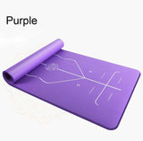 Position Line Premium Yoga Mats Tasteless Non-slip Beginners Exercise Gymnastics
