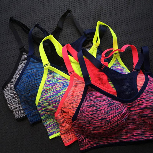 New Arrival Women Fitness Yoga Sports Vest For Running Gym Straps Padded Top Athletic Vest