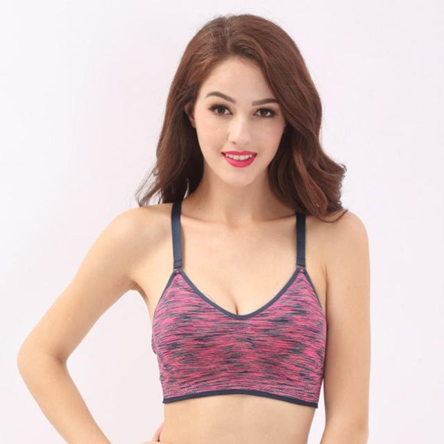 New Arrival Women Fitness Yoga Sports Vest For Running Gym Straps Padded Top Athletic Vest