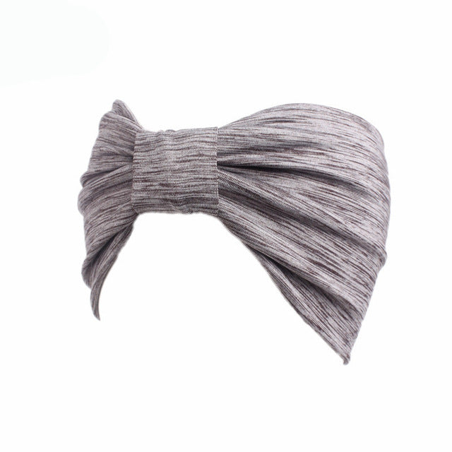 Haimeikang Sport Yoga Headband Solid Color Cross Turban Headbands Elastic