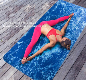 183*80*0.8cm TPE Non-Slip Camouflage Yoga Mat Exercise Fitness Mat Eco-friendly