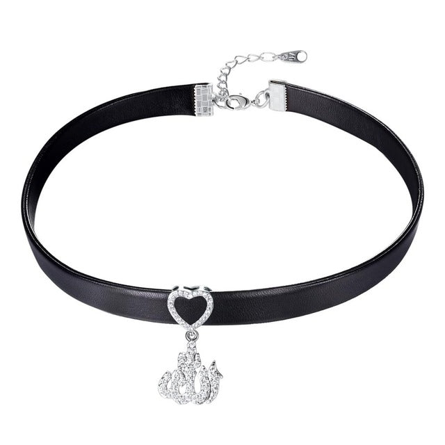 U7 Chokers Necklace Gold/Silver Color Allah/Eyes Choker Charm Accessories Women