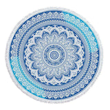 Mandala Microfiber Fabric Towel Beach Towel for Adult Yoga Mat Tassel