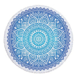 Mandala Microfiber Fabric Towel Beach Towel for Adult Yoga Mat Tassel