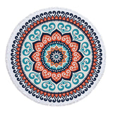 Mandala Microfiber Fabric Towel Beach Towel for Adult Yoga Mat Tassel