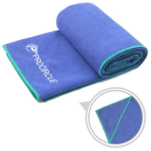 PROCIRCLE 72"x 24" Hot Yoga Towel Microfiber Anti-Slip Mat Pilates