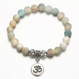 Vintage Yoga Pendant Strand Bracelets For Women Men New Natural Stone