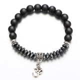 Vintage Yoga Pendant Strand Bracelets For Women Men New Natural Stone
