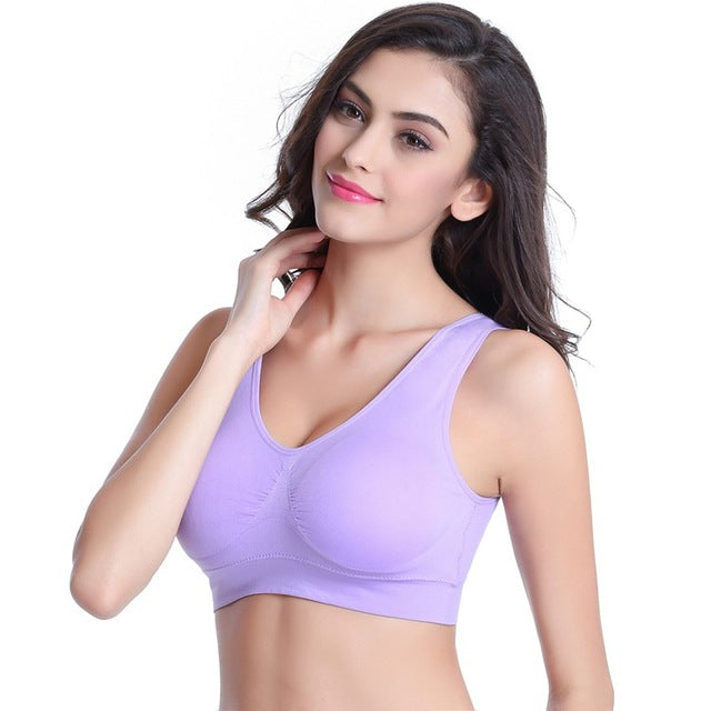 Sleep Bra Compression Underwear Sports Bra Fitness Seamless Push Up