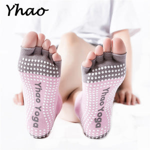 New Arrival Yhao Brand Yoga Women's Toes Socks Anti-Slip Socks For Pilates