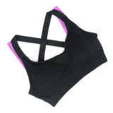 Push Up Women Sport Sports Bra Top For Fitness Yoga Cross Strap