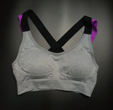 Push Up Women Sport Sports Bra Top For Fitness Yoga Cross Strap