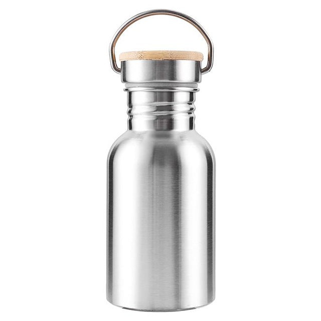 Stainless Steel Sports Water Bottle Flask Jar Camping Hiking Cycling Travel Yoga  350/500/750ML