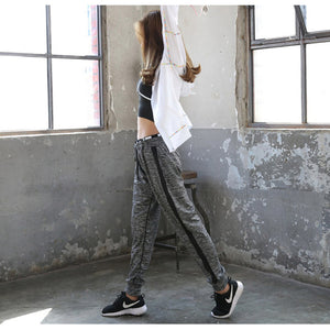 Spring black stretch waist fitness pantalon femme 2018 New arrival casual loose