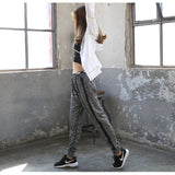 Spring black stretch waist fitness pantalon femme 2018 New arrival casual loose