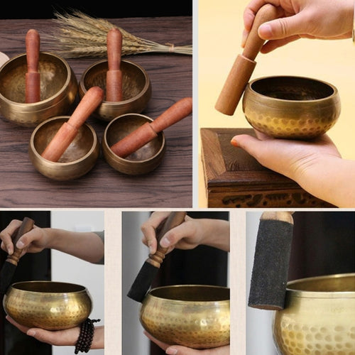 Buddhism Singing Bowl Nepal Brass Bowl Handmade Tibetan Bell Yoga Copper Chakra