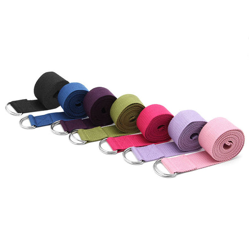 Adjustable Sport Stretch Strap D-Ring Belts Gym Waist Leg Fitness Yoga Belt New