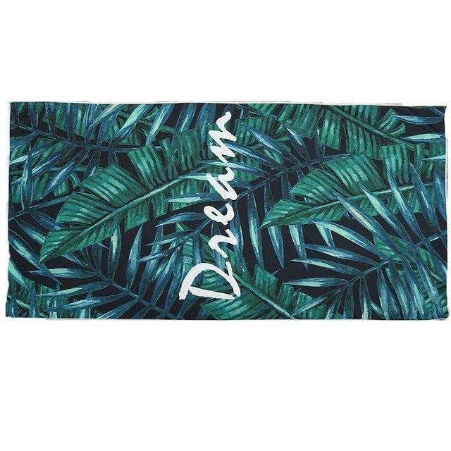 XC USHIO Beach Towel Square Microfiber 280g 75*150cm Absorbent Swimming Camping