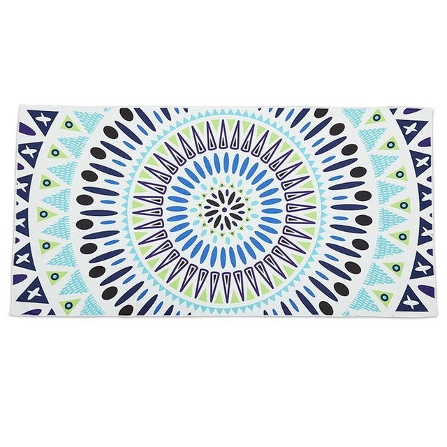 XC USHIO Beach Towel Square Microfiber 280g 75*150cm Absorbent Swimming Camping