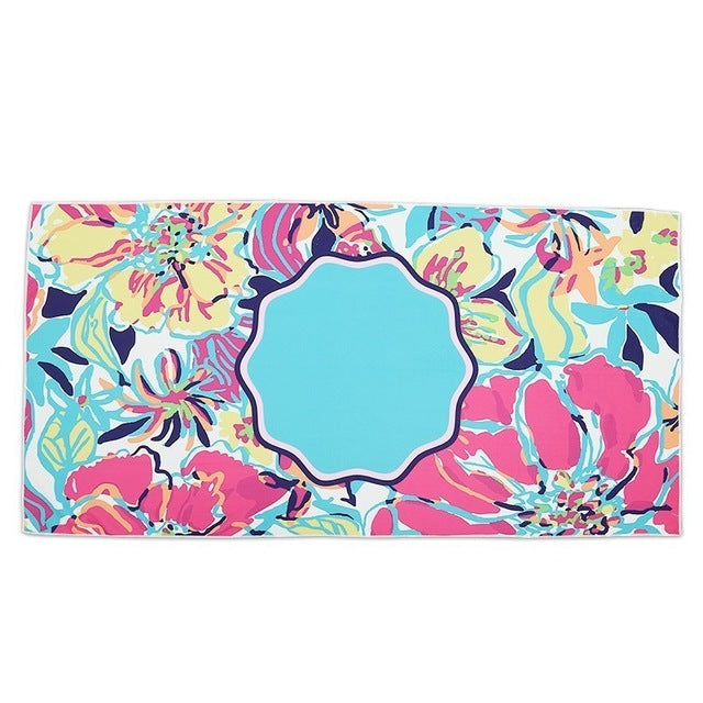 XC USHIO Beach Towel Square Microfiber 280g 75*150cm Absorbent Swimming Camping