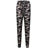 2018 Spring Military Camouflage Pants Women Elastic Waist Camo Harem Pants