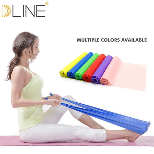 1.5m Yoga Pilates Stretch Fitness Resistance Bands Rubber Stretching Belt Pull up Gym